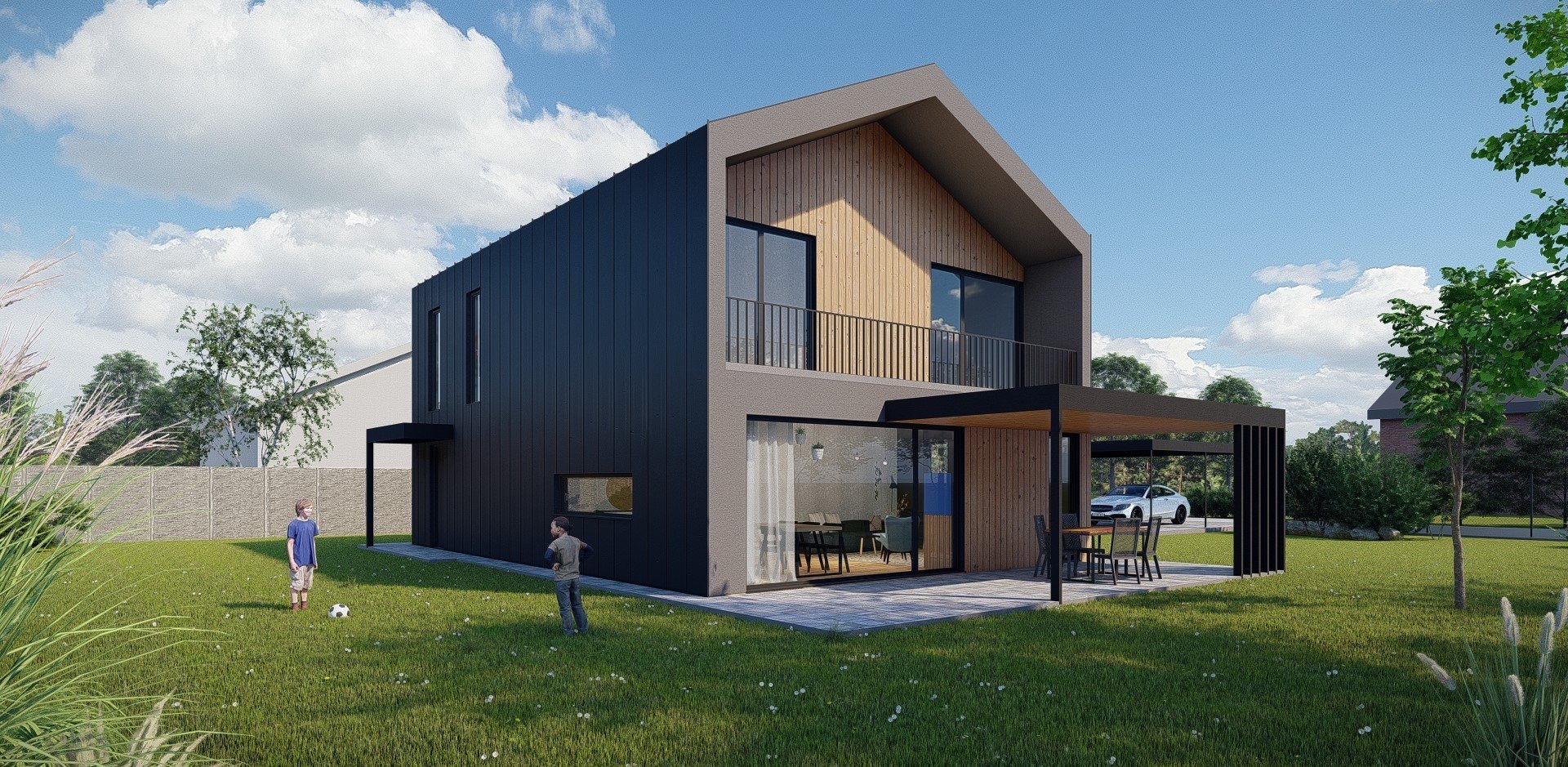 Dřevostavba na návsi - Strabenice - clone